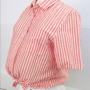 Colorful Spring Time Maternity Blouse sz M